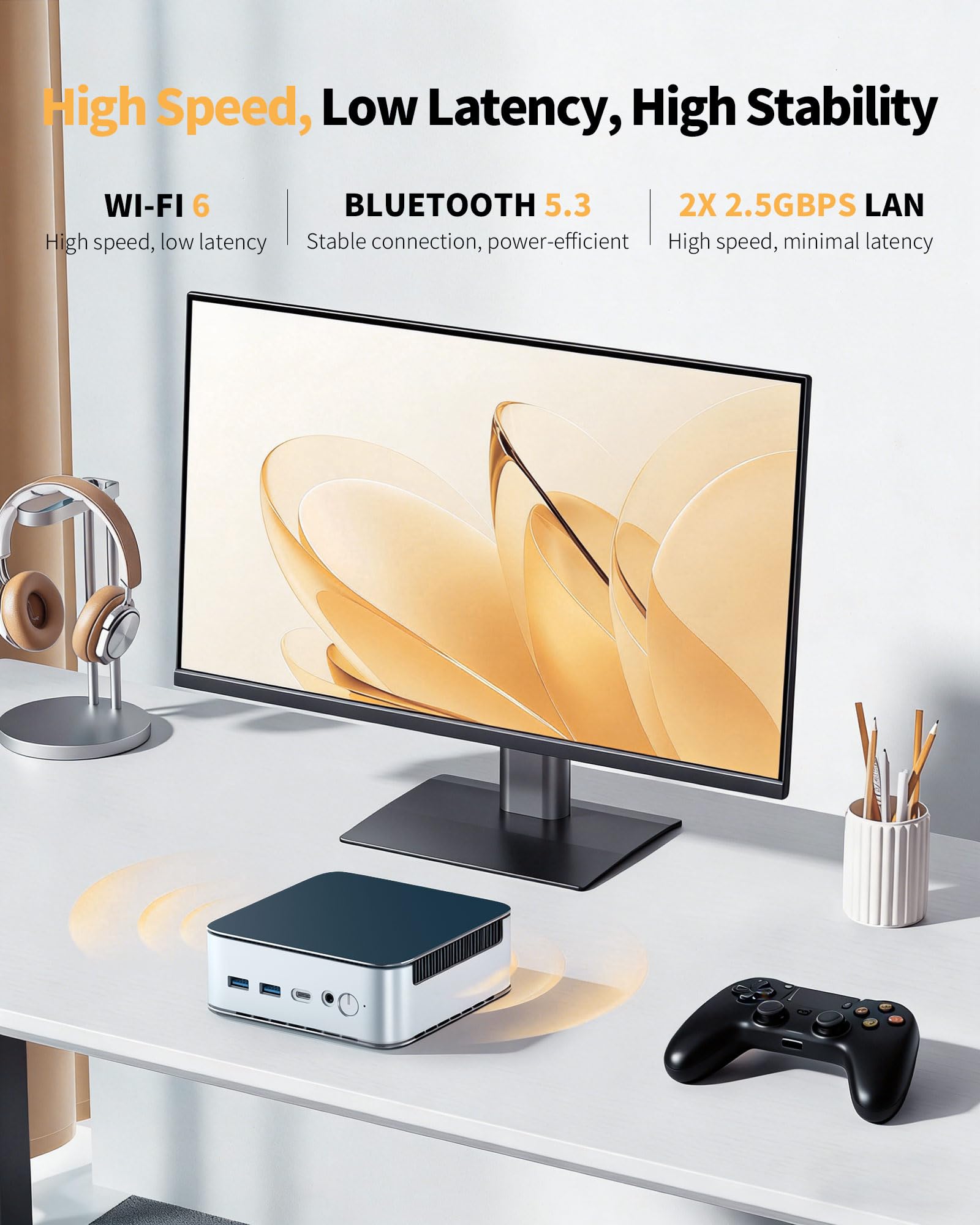 Amazon.com: Glorlin Mini PC AMD Ryzen 5300U, 16GB DDR4 512GB NVMe